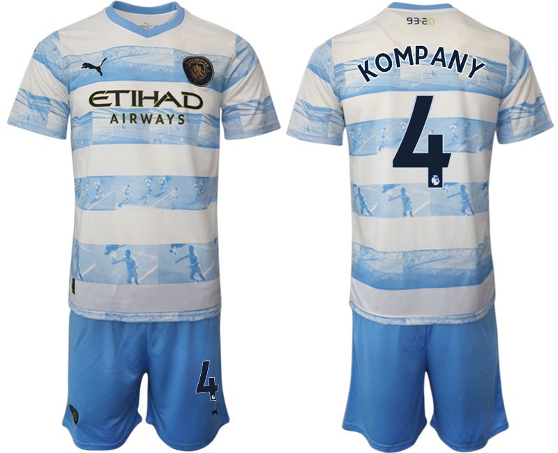 Men 2022-2023 Club Manchester City blue 4 Soccer Jersey